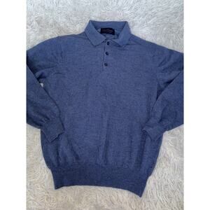 Adare Manor Sz. L 100% Wool Collared Button Sweater. Gorgeous Item